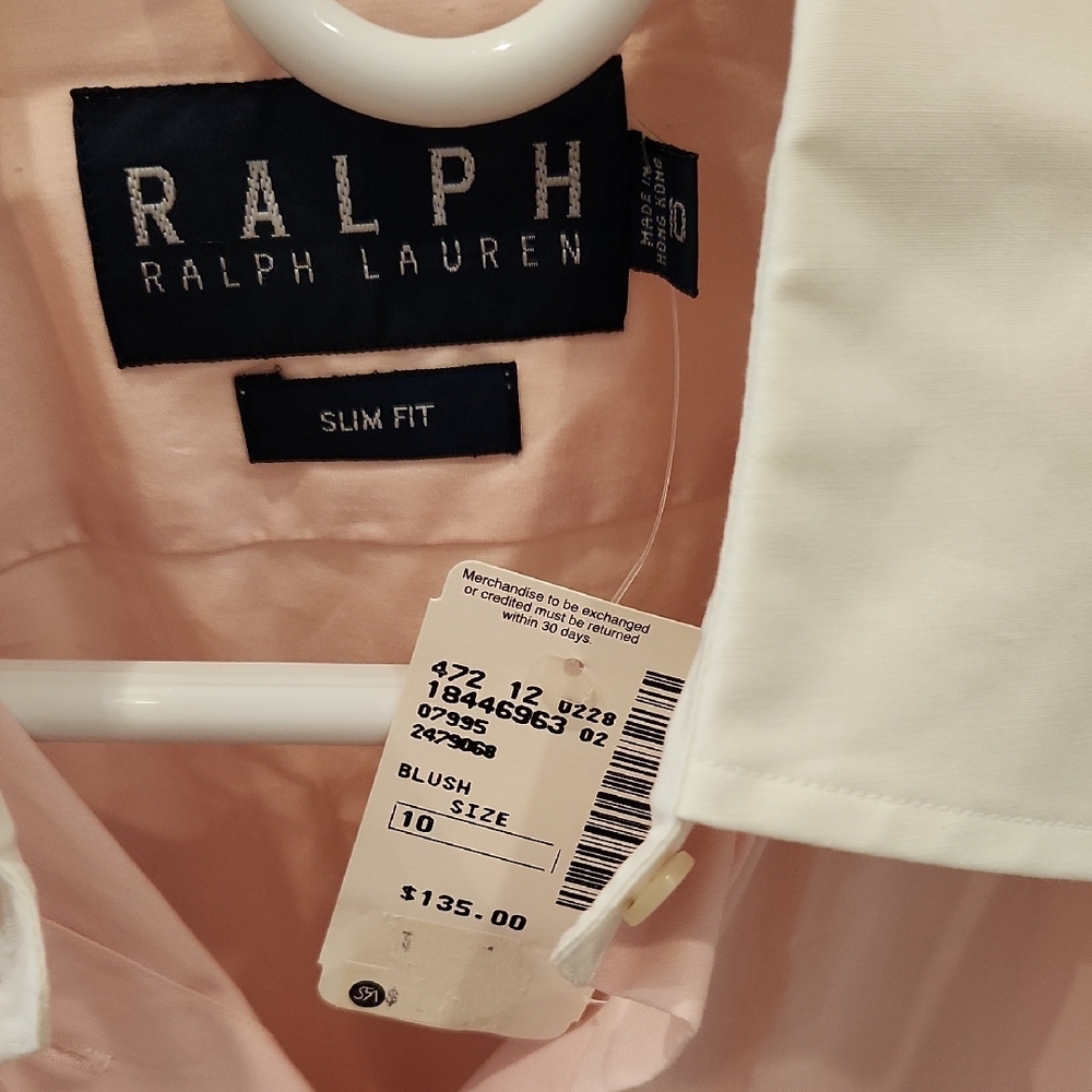 Ralph Lauren Blush Shirt with White Details - Picture 2 of 3